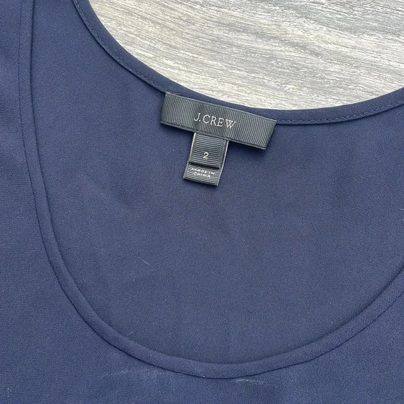 J. Crew Flowy Tank Top, navy - Picture 2 of 6